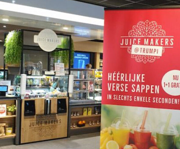 First juice bar in gas station opened at ESSO Trumpi